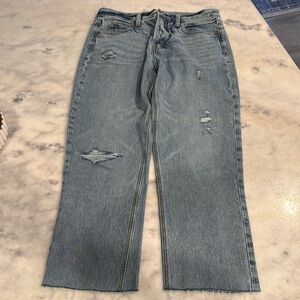 Size 6- Old Navy High Rise Slouchy Straight Secret Slim Pockets Jeans